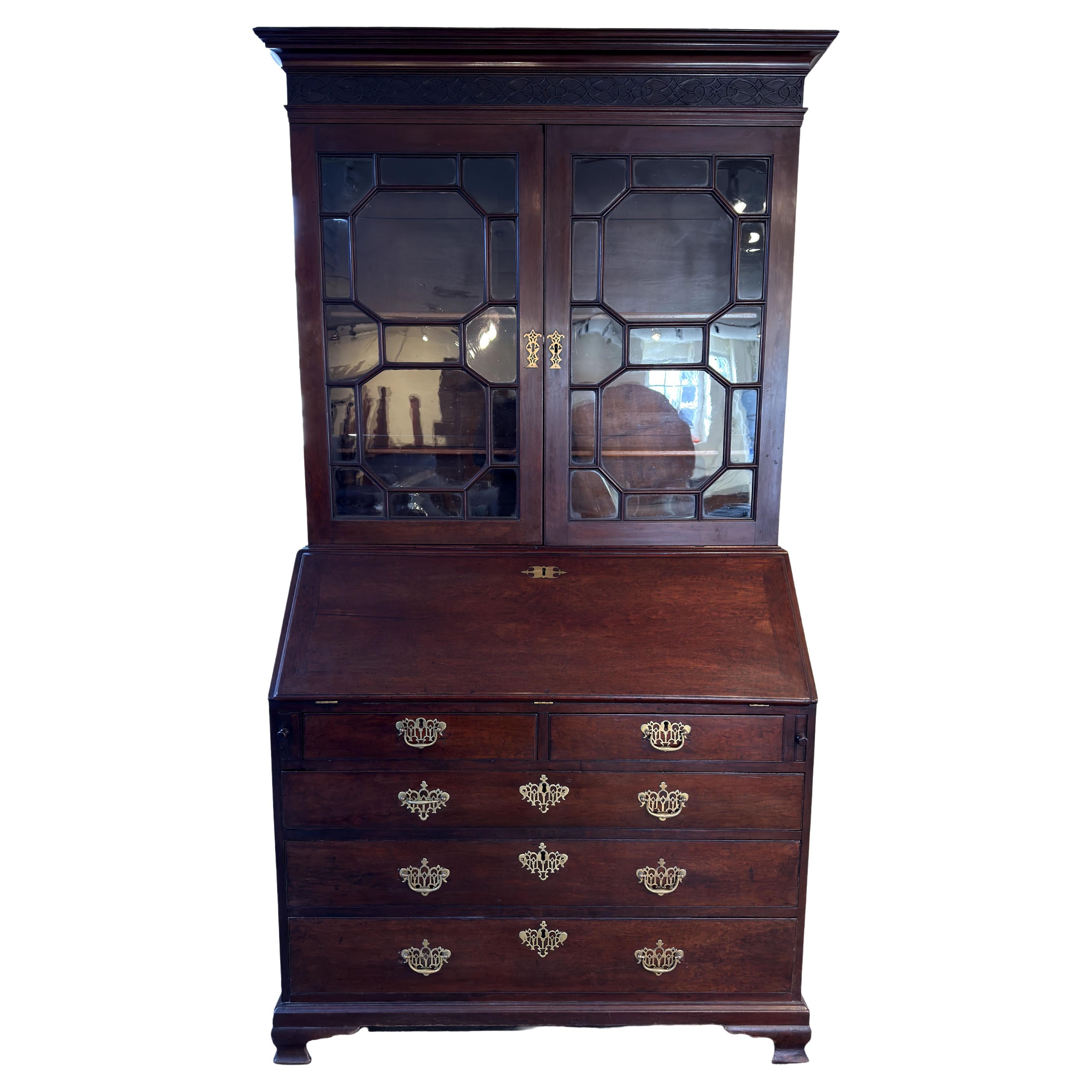 18th Century George III Secretary Bookcase