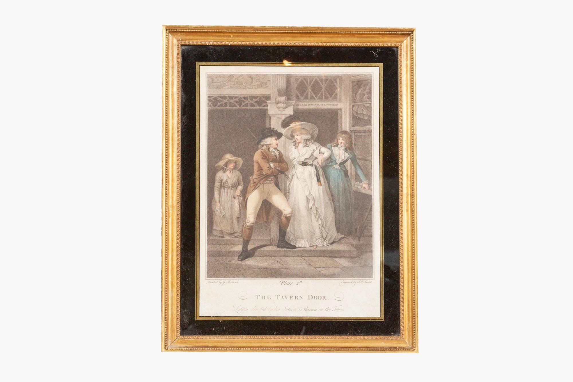 English 18th Century George III Set of Six Mezzotints Depicting Lucretia For Sale