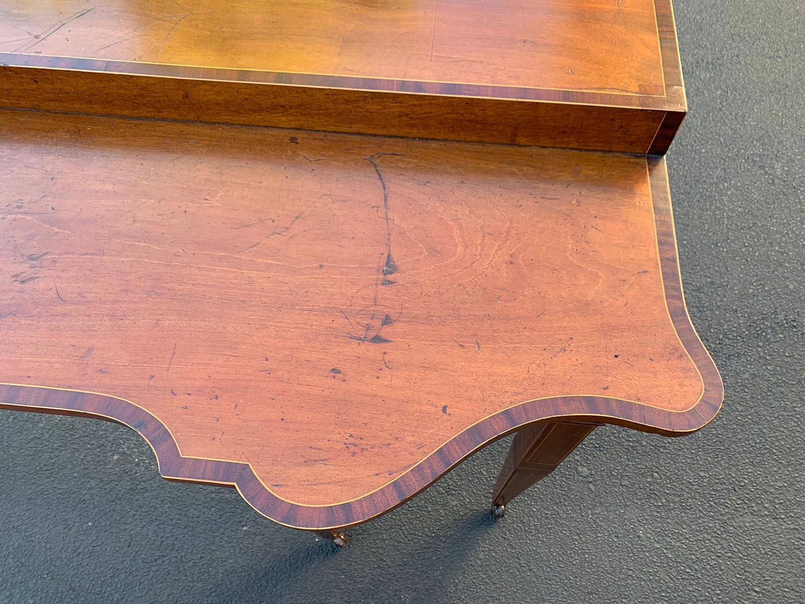 18th Century and Earlier 18th Century George III Shaped Mahogany Serving Table