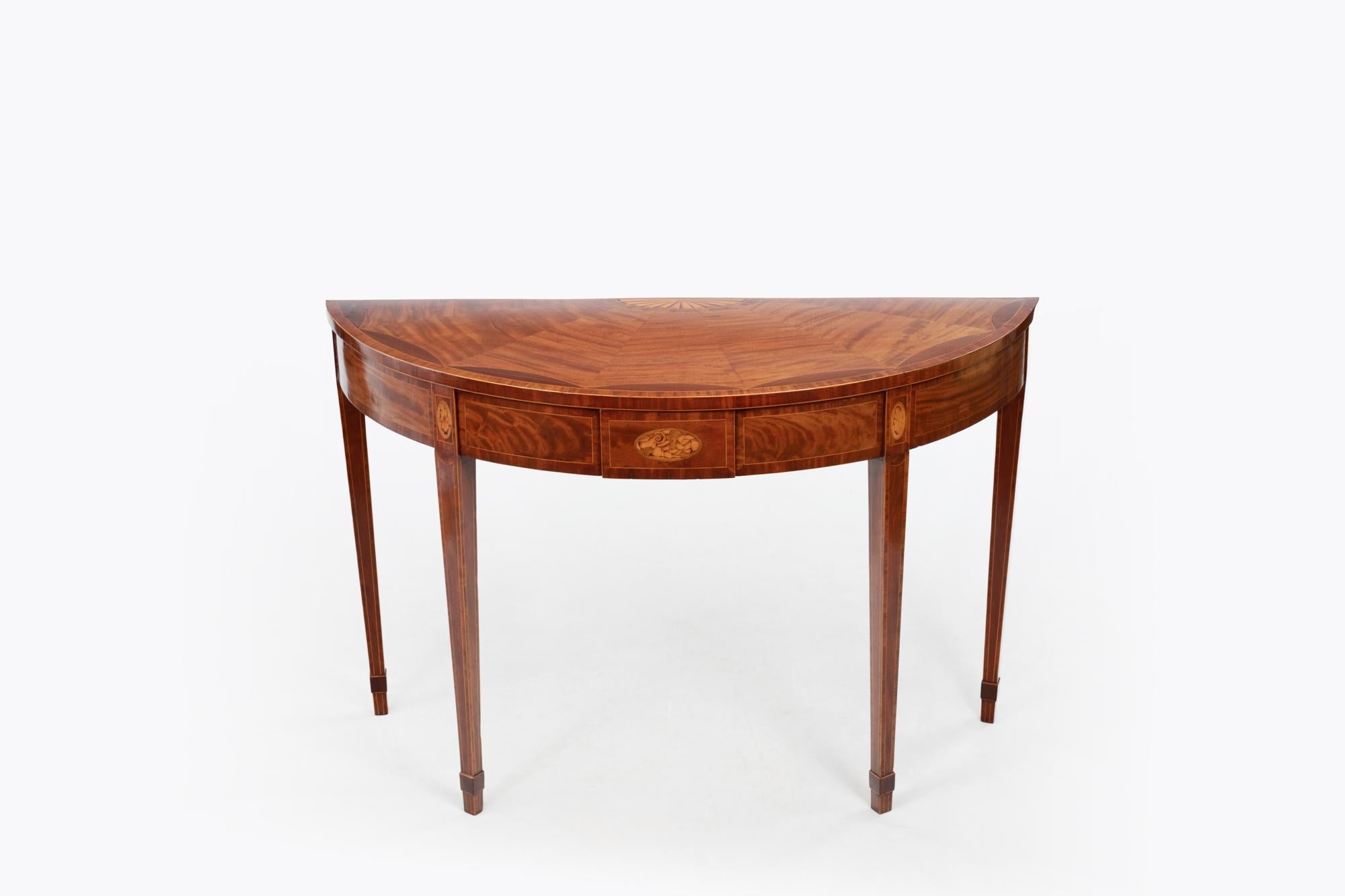 Georgian 18th Century George III Sheraton Satinwood Table For Sale