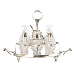 18th century - George III Silver Cruet Set (Year 1776)