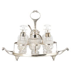 18th century - George III Silver Cruet Set (Year 1776)