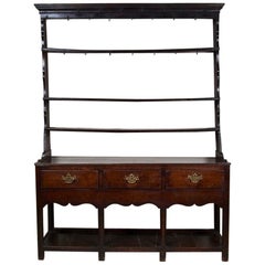 18th Century George III Small Oak Cottage Dresser