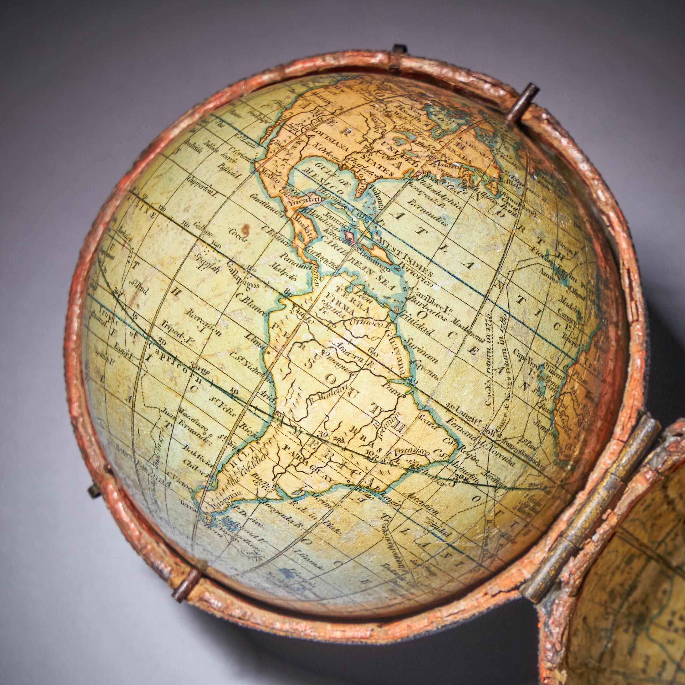 18th Century George III Terrestrial Pocket Globe by Cary, Dated 1791 4