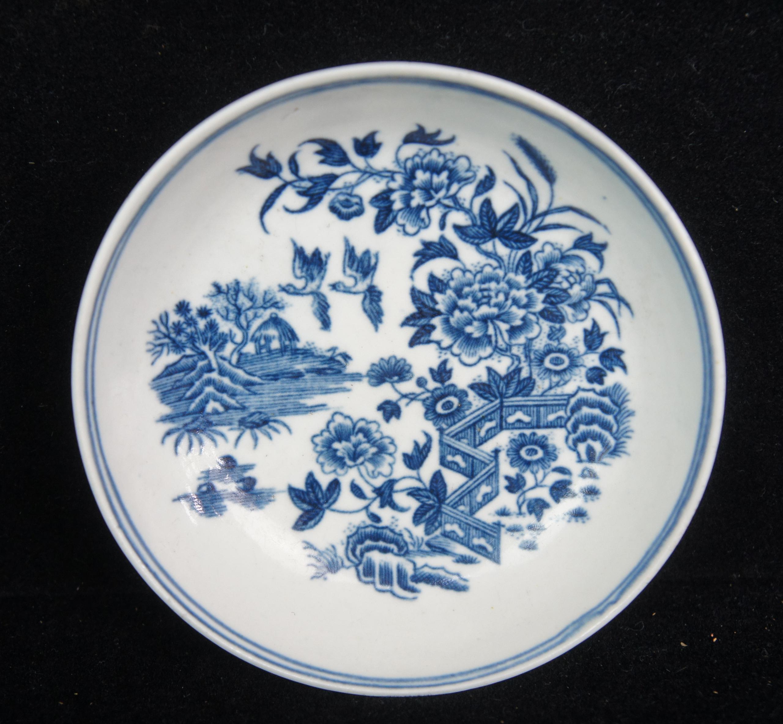 Cuillère à thé Demitasse bleue et blanche du 18ème siècle de style George III Worcester, 1ère période  en vente 3