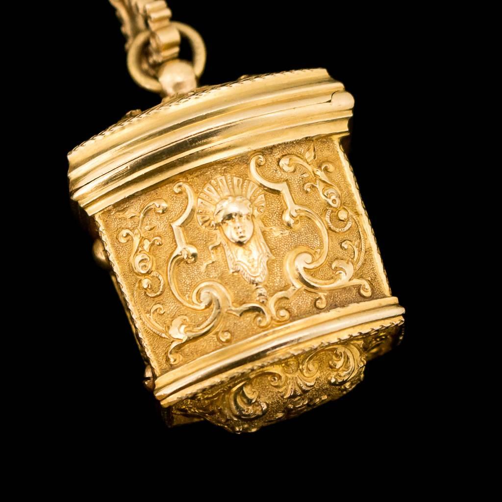 18th Century Georgian 18-Karat Gold Chatelaine Etui Christopher Nicholle 4