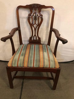 18th Century Georgian Armchair Office Chair on Casters