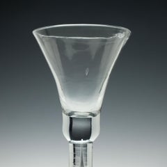 18th Century Georgian Balustroid Wine Glass, circa 1740