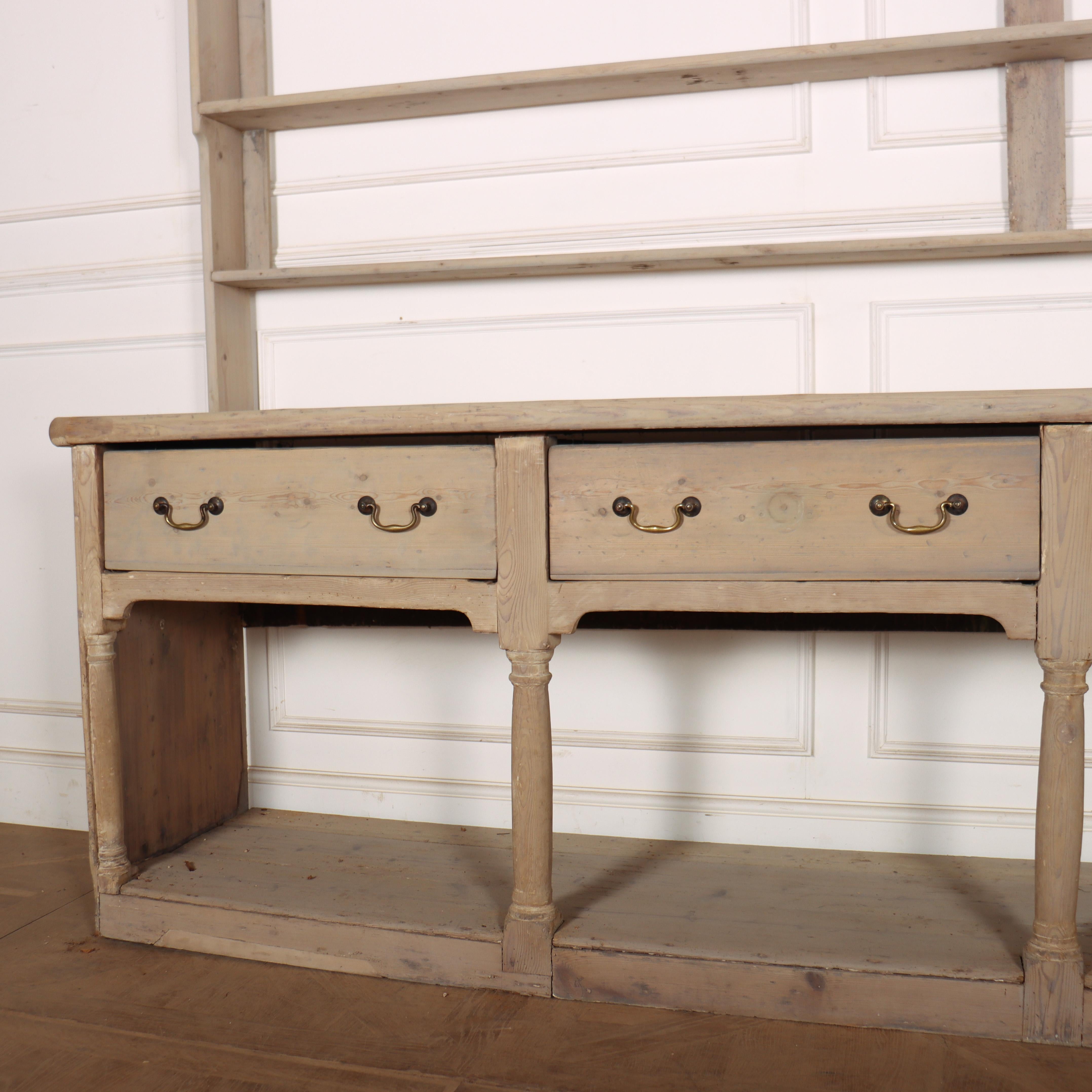 Pine 18th Century Georgian Bath Basement Dresser For Sale