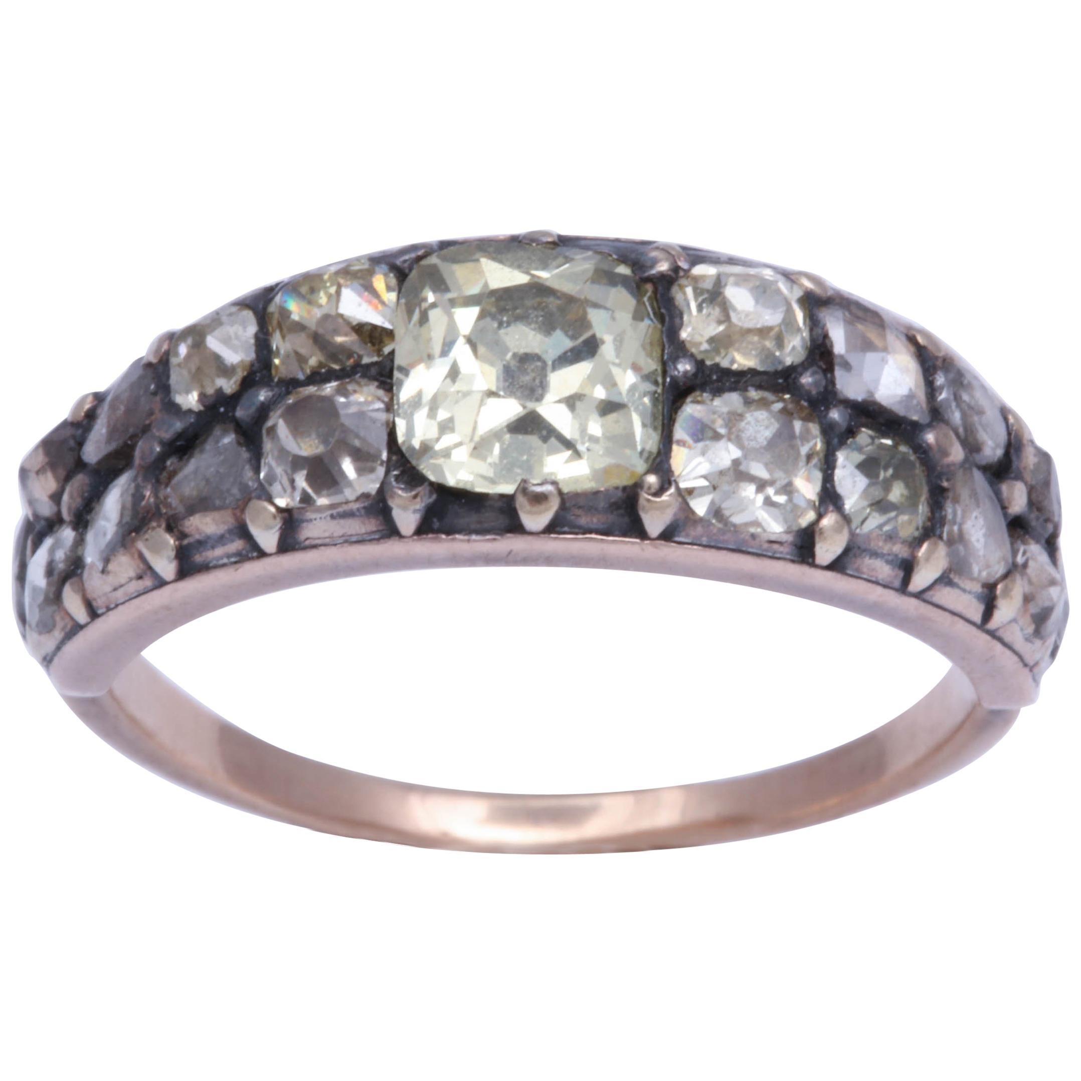 18th Century Georgian Diamond Ring im Angebot