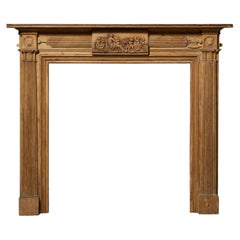 18th Century Georgian English Pine Fire Surround