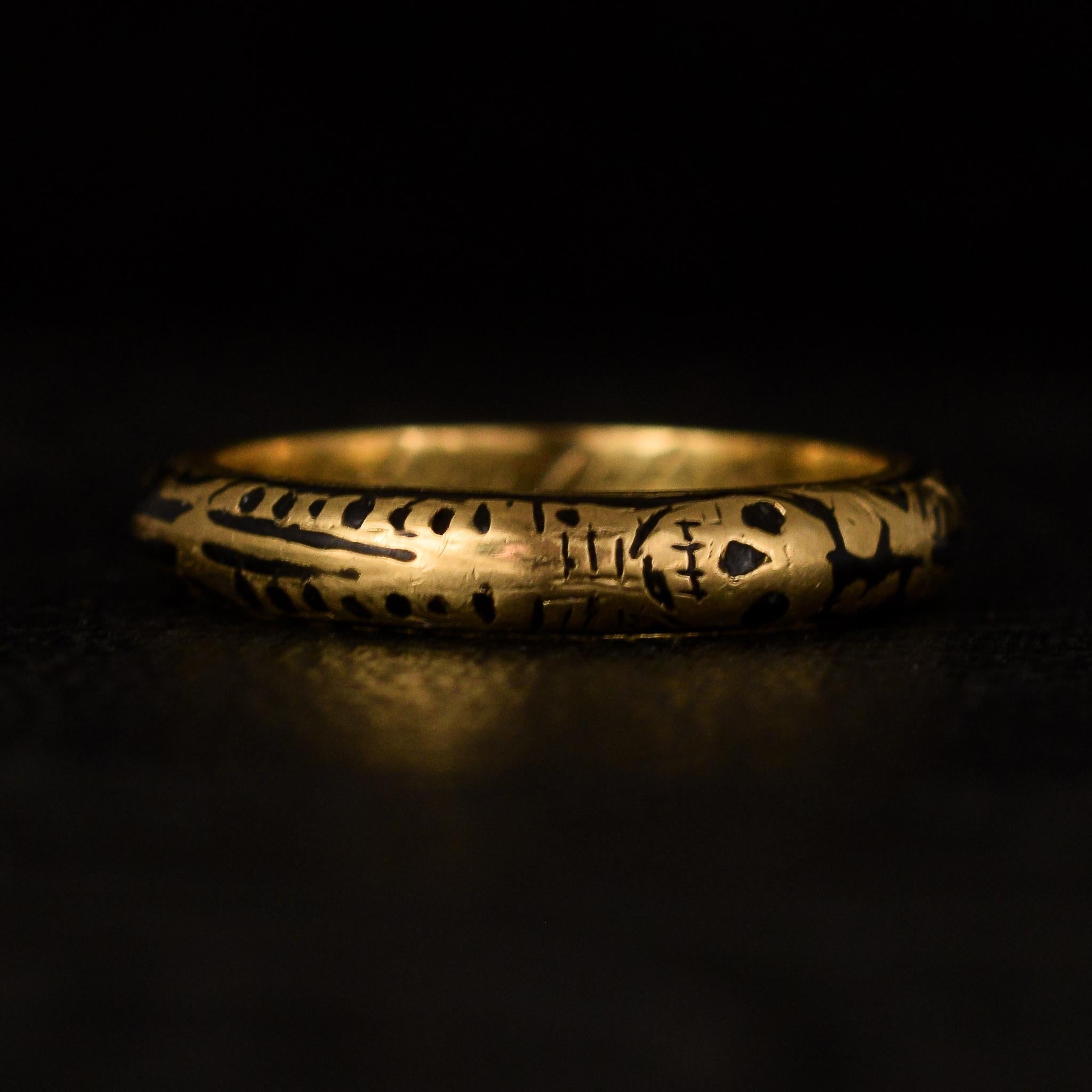 Women's or Men's 18th Century Georgian Full Body Skeleton Ring