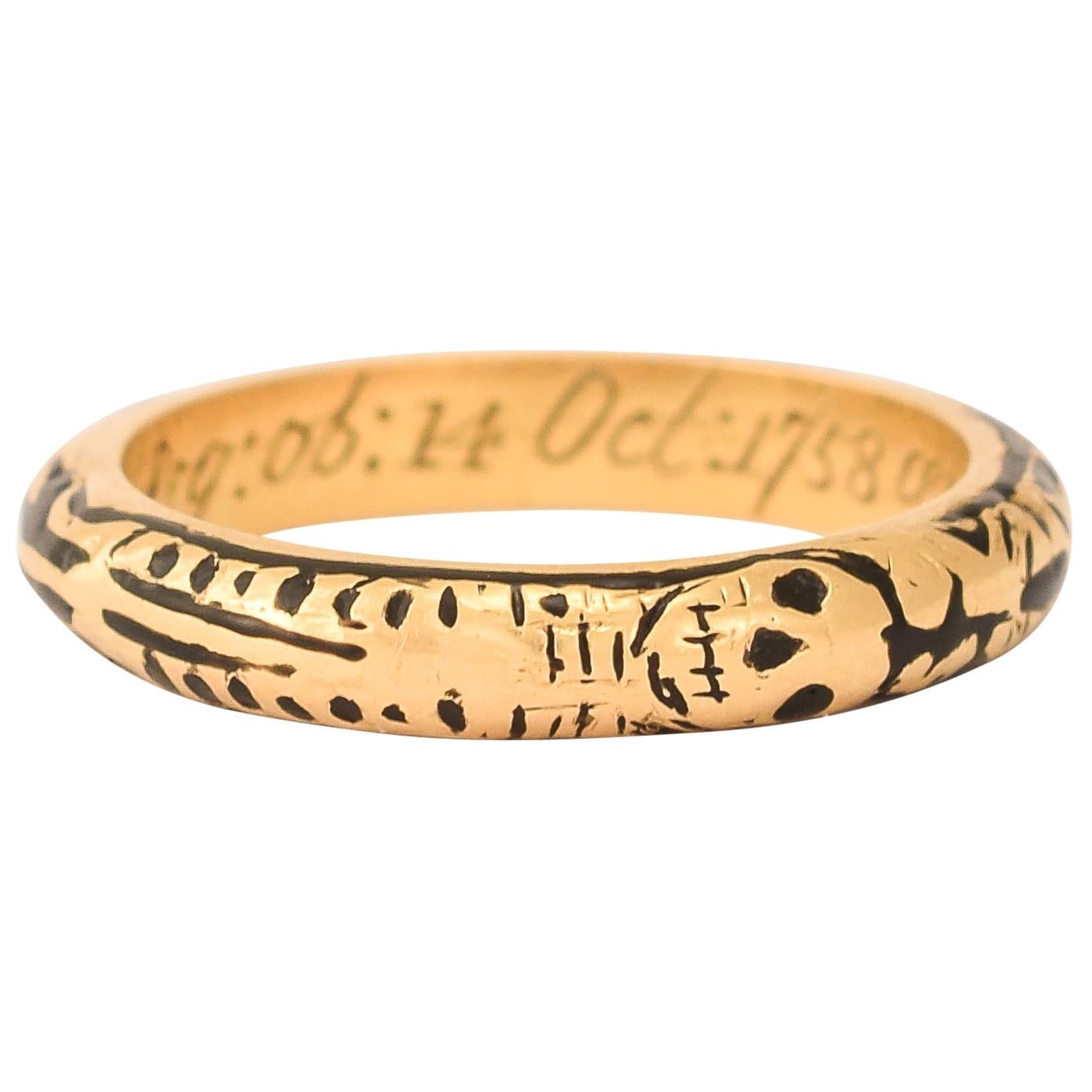 18th Century Georgian Full Body Skeleton Ring