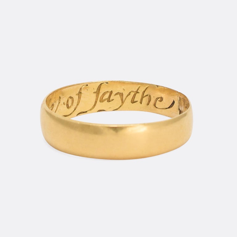 18th Century Georgian Gold Posy Ring 