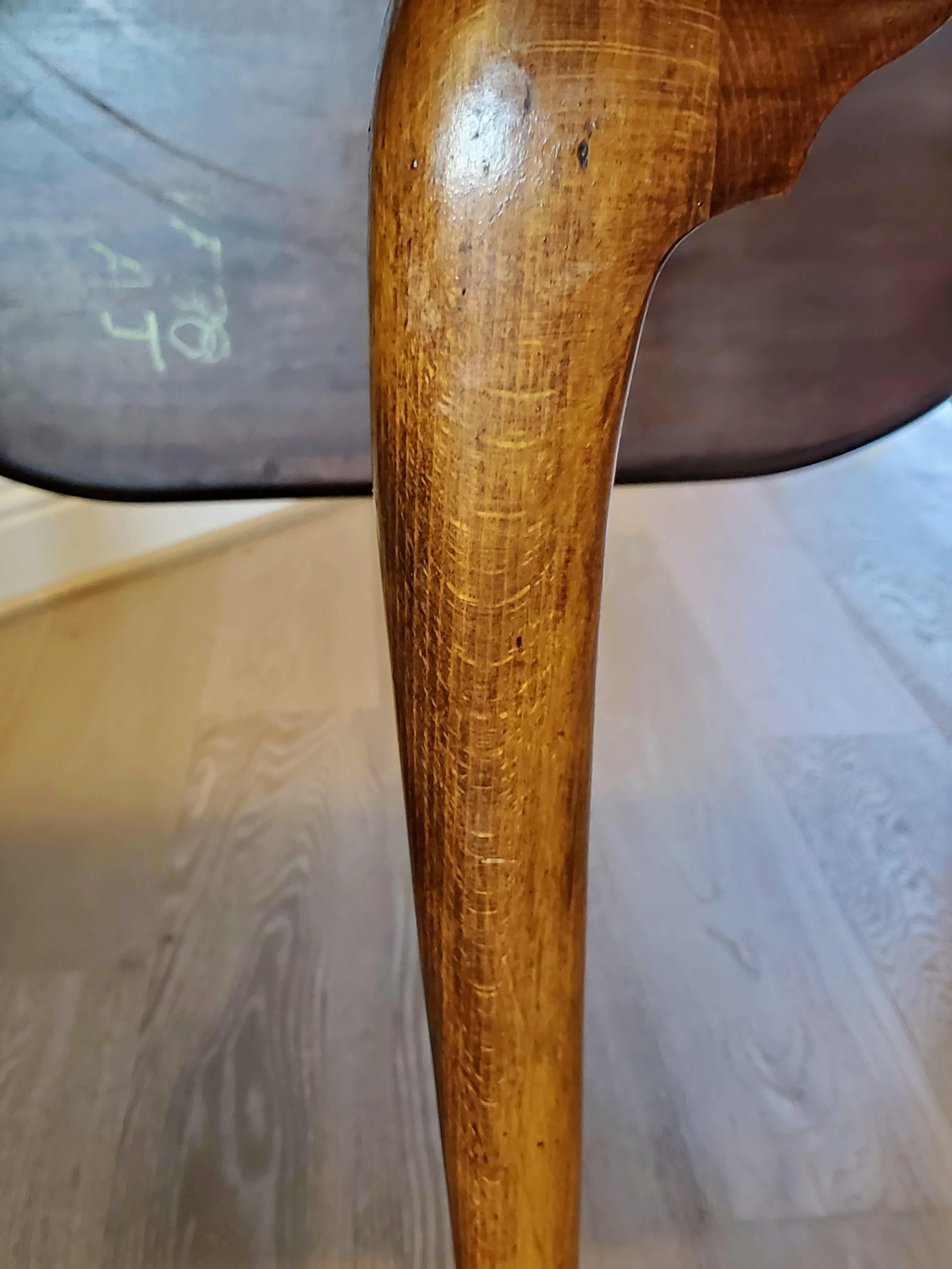 18. Jahrhundert George III Periode Figured Cherry Antique Drop Leaf Tisch im Angebot 8
