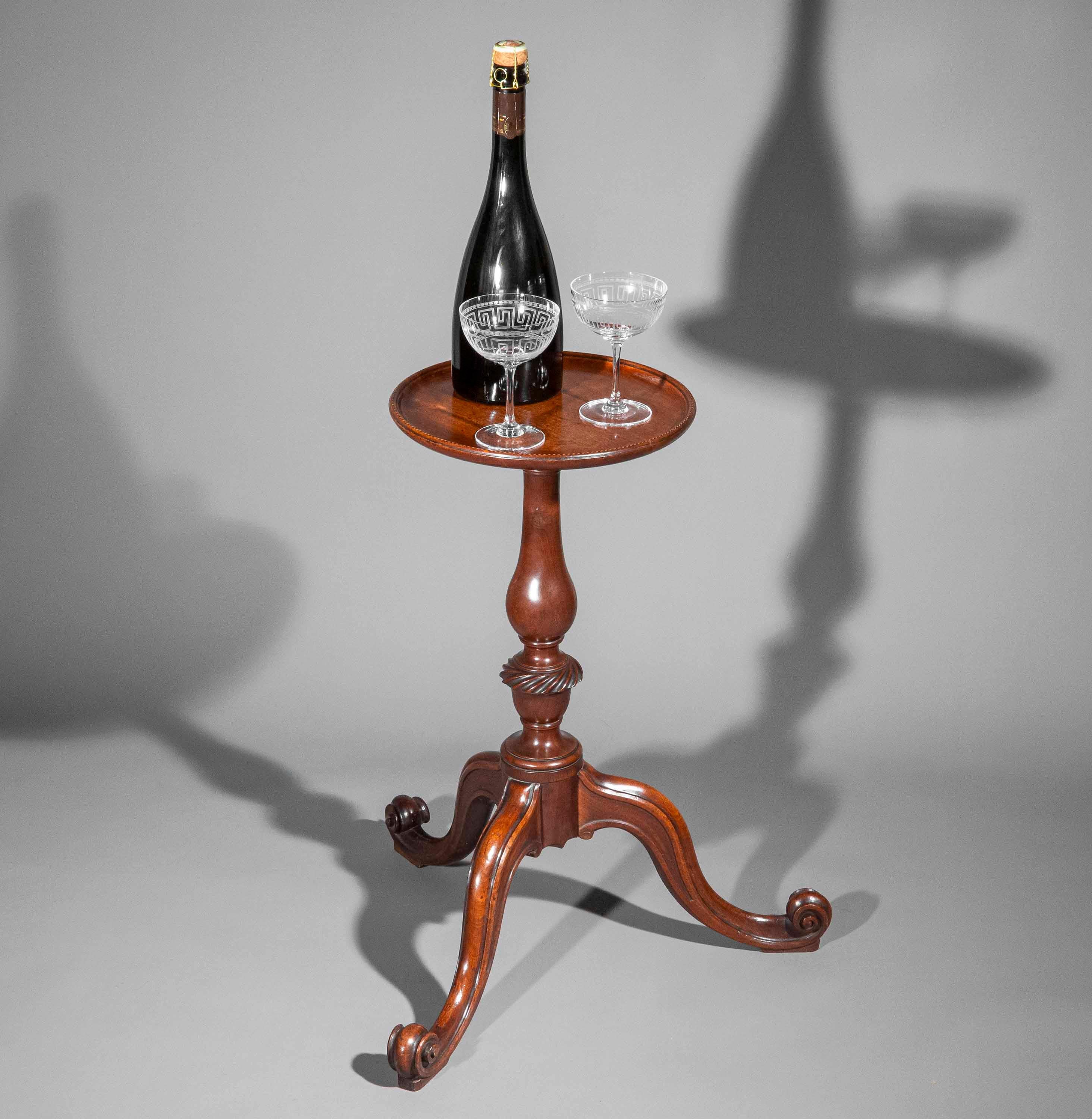 European 18th Century Georgian Kettle Stand or Wine Table, circa 1750 For Sale