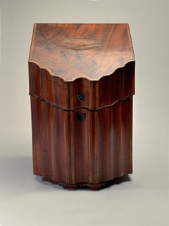 Scatole per coltelli georgiane del XVIII secolo con intarsi complicati