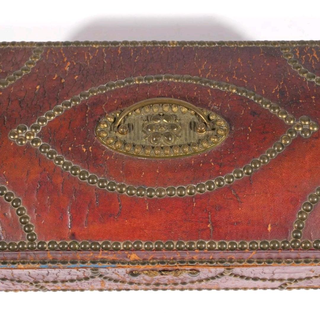 18th Century Georgian Leather Box 1