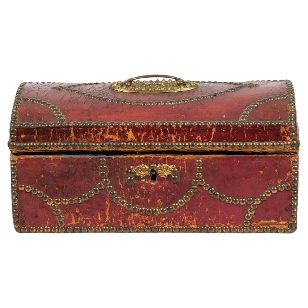 18th Century Georgian Leather Box