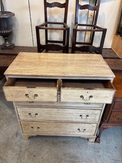 18th Century Georgian Lightened Mahogany Chest of Drawers
