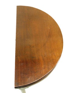 18th Century Georgian Mahogany Antique Demi Lune Tea Table