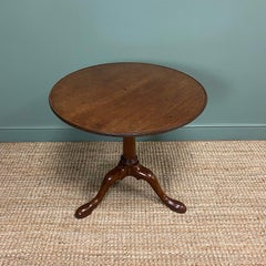 18th Century Georgian Mahogany Bird Cage Top Antique Table