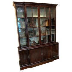 18th Century Georgian Mahogany Breakfront Bookcase