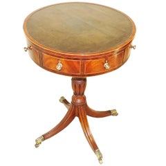 18th Century Georgian Mahogany Drum Type Occasional Table