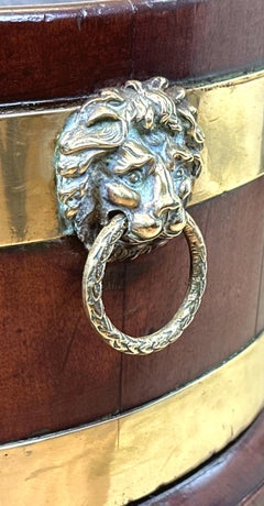 Georgian Mahogany Open Wine Cooler with Original Stand, Circa 1760