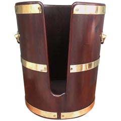 18th Century Georgian Mahogany Plate Bucket