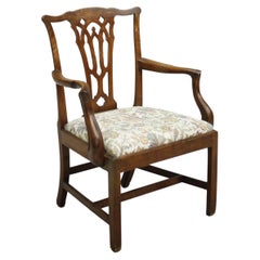 18th Century Georgian Mahogany Splat Back Armchair