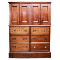 18th Century Georgian Mahogany Tack Cupboard