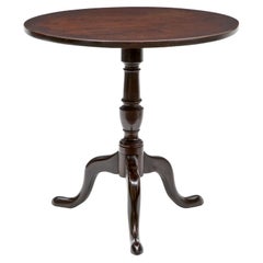 18th Century Georgian Mahogany Tilt Top Occasional Table