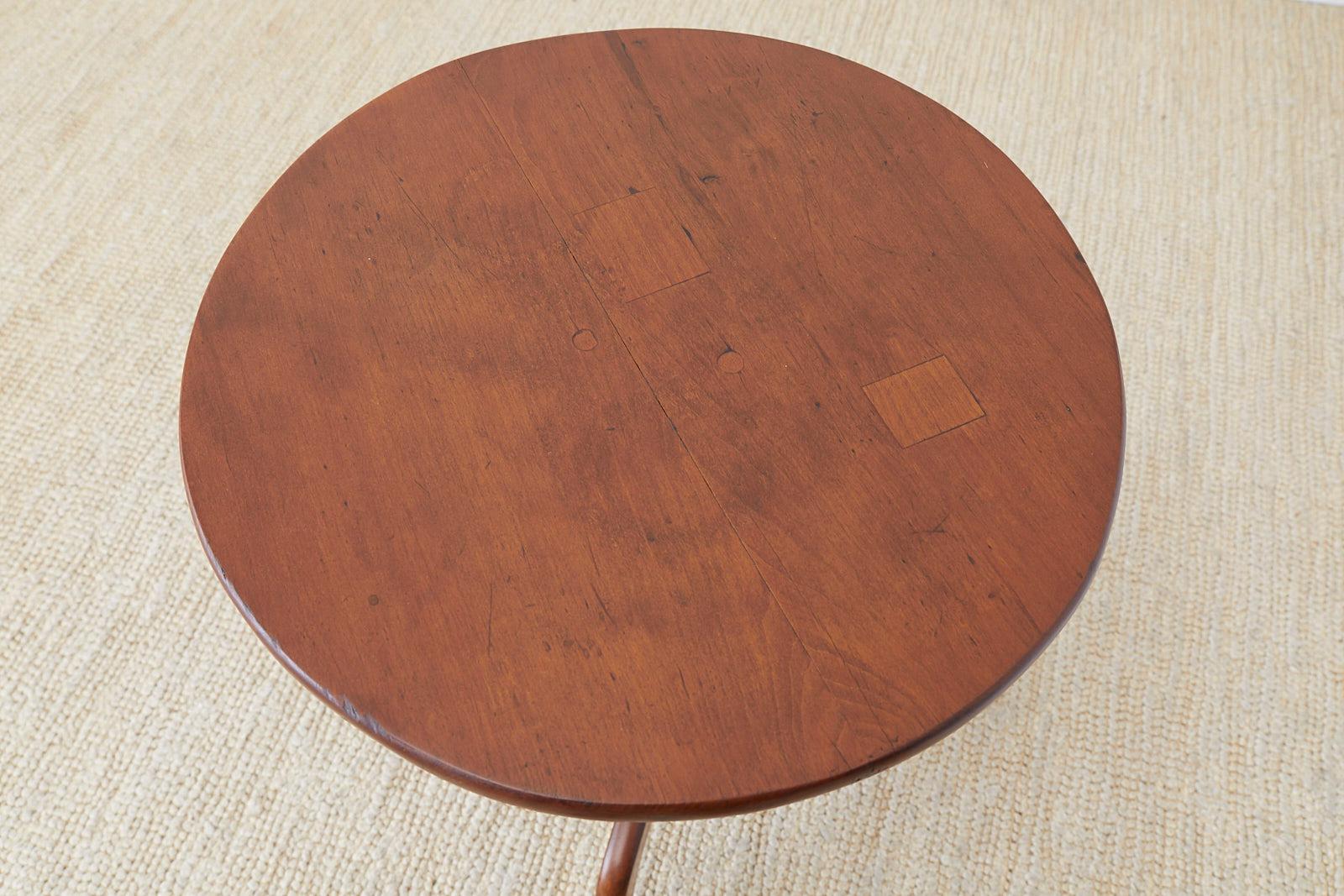 18th Century Georgian Mahogany Tilt-Top Tea Table 7