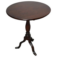 Antique 18th Century Georgian Mahogany Tilt Top Wine Table