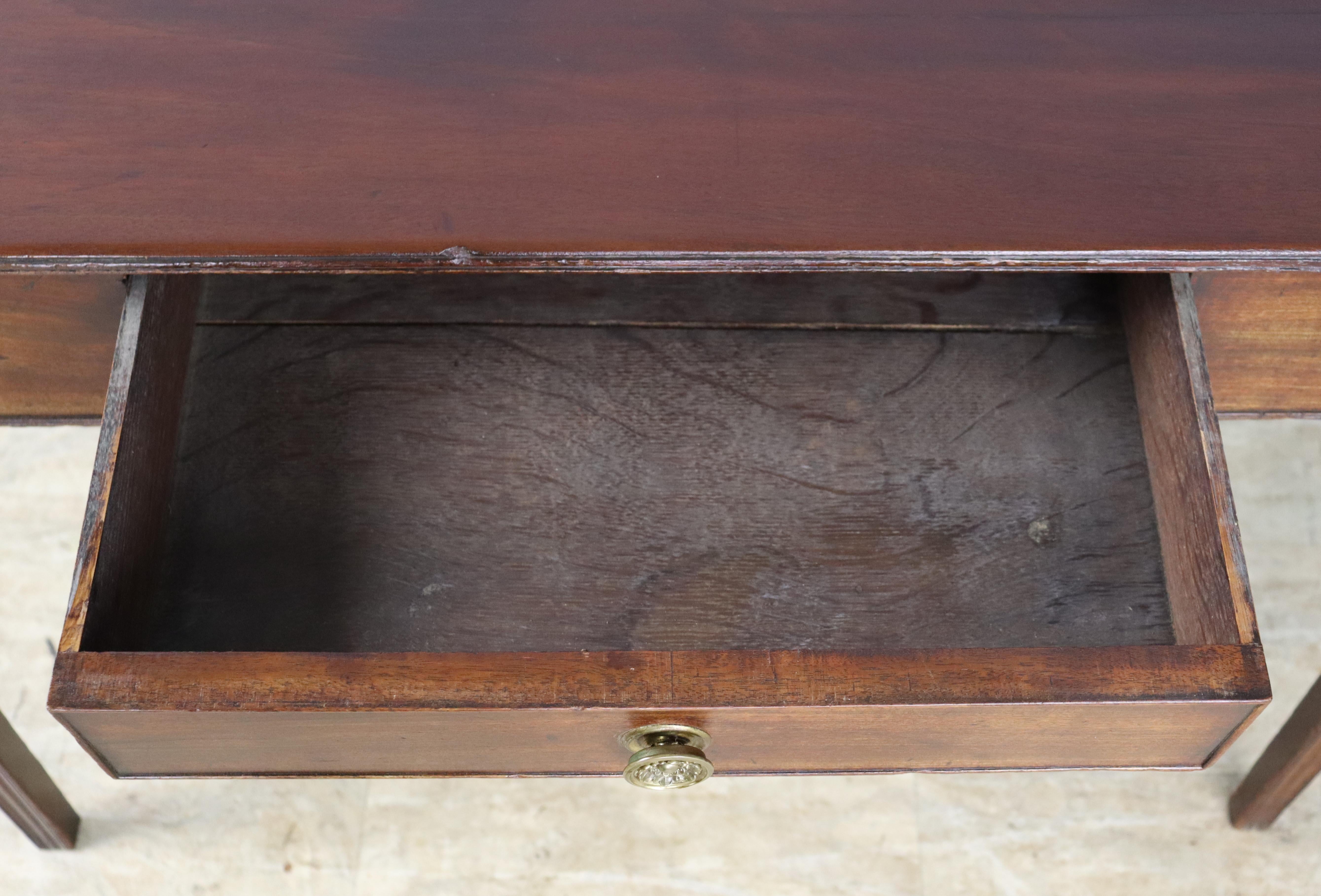18th Century Georgian Mahogany Writing Table with Galleried Back 7