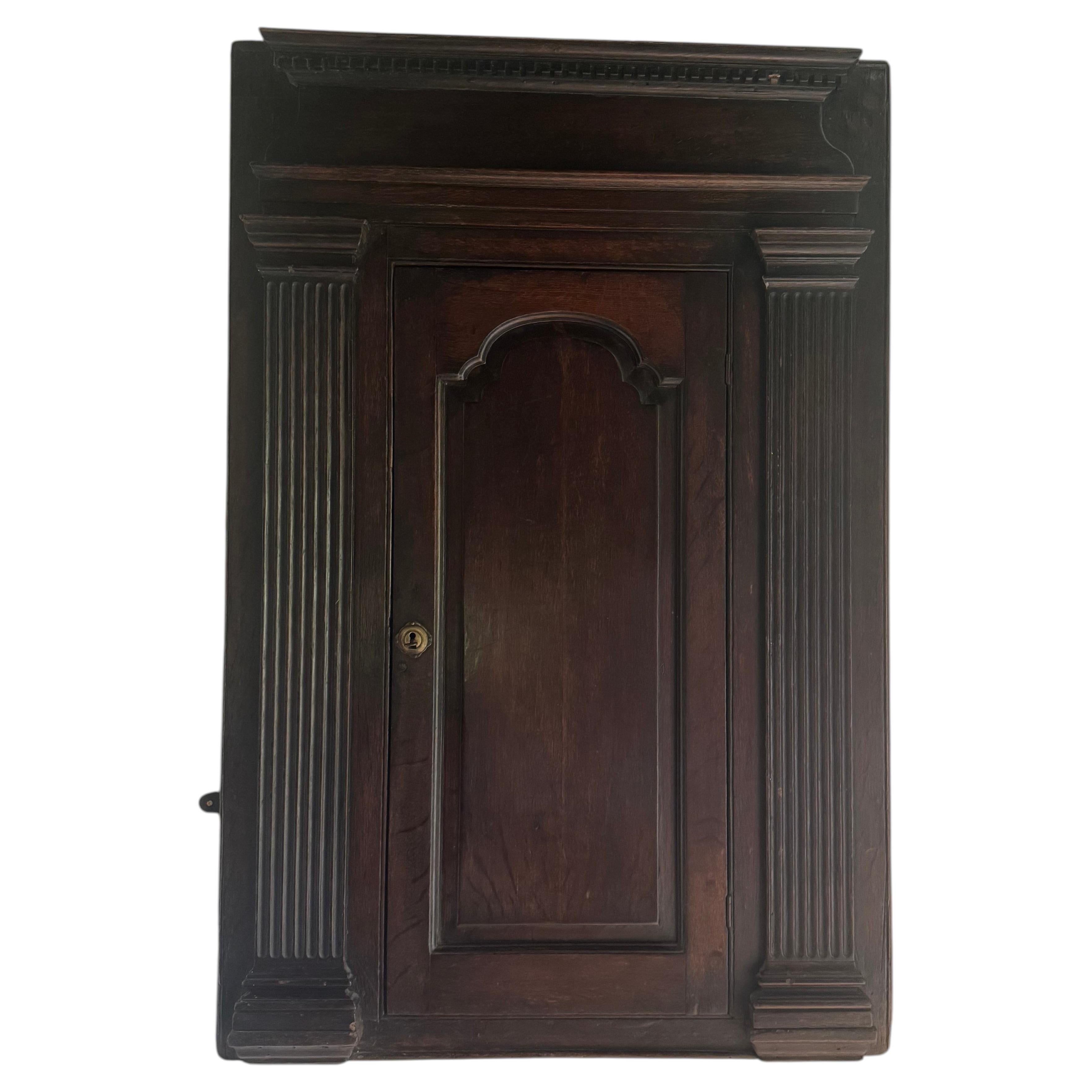 18th century Georgian oak corner cupboard