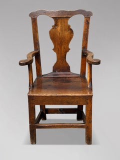 18th Century Georgian Oak Country House Armchair
