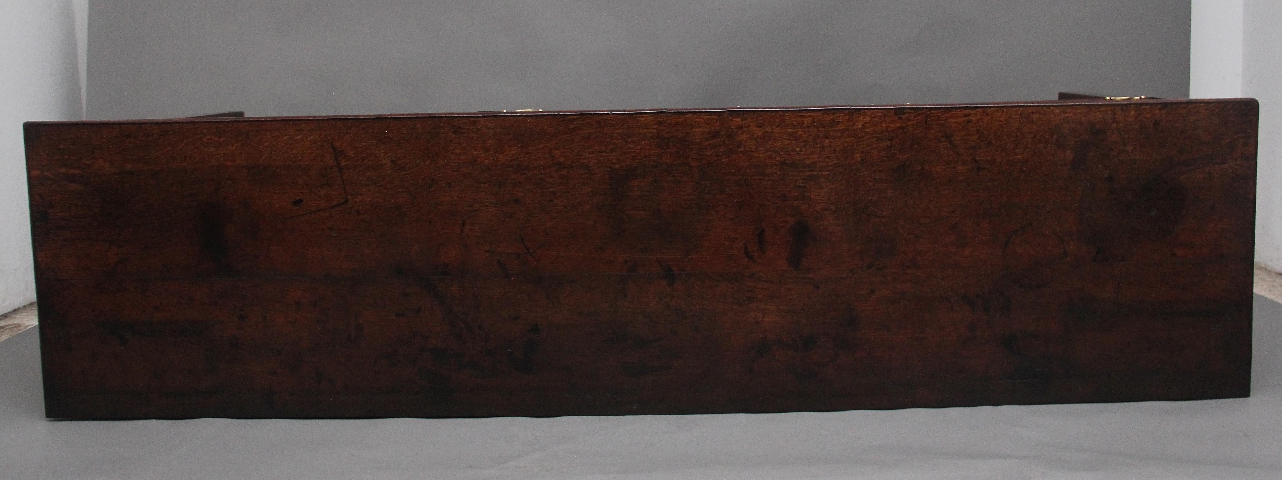 18th Century Georgian oak dresser base For Sale 4