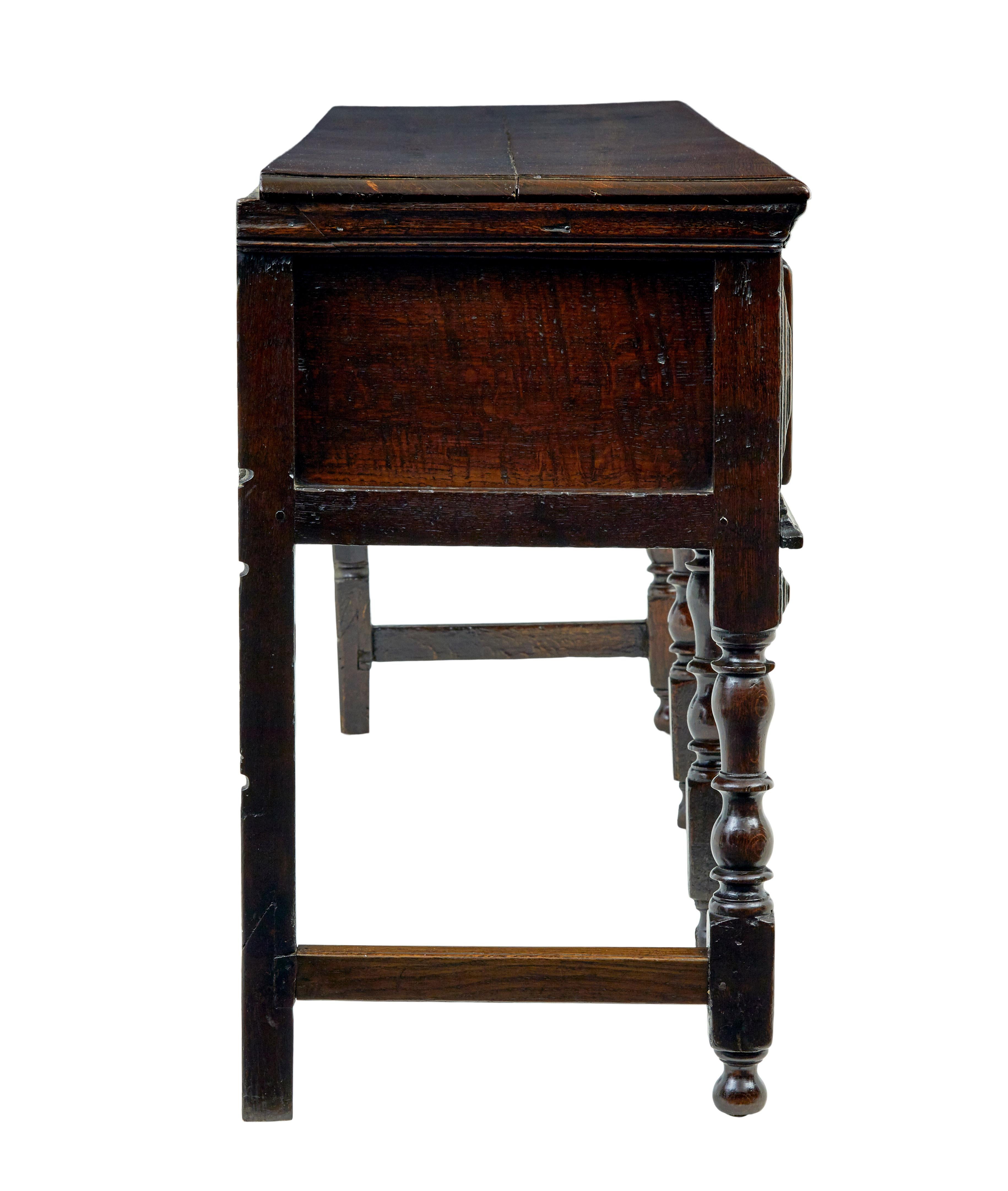 Base per comò in rovere georgiano del XVIII secolo In condizioni buone in vendita a Debenham, Suffolk