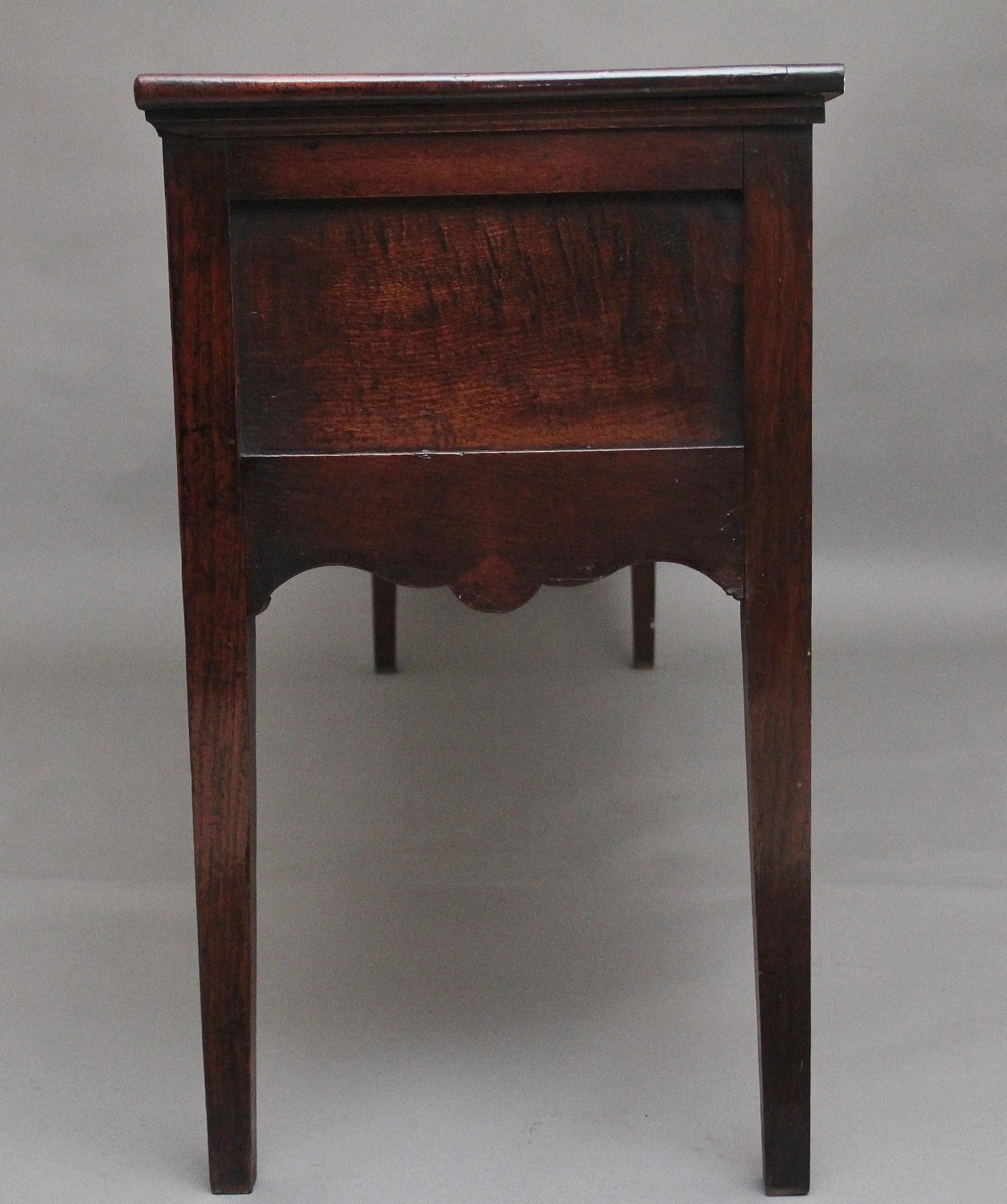 18th Century Georgian oak dresser base 3