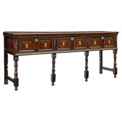 18th century Georgian oak dresser base