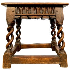 18th Century Georgian Oak Stool