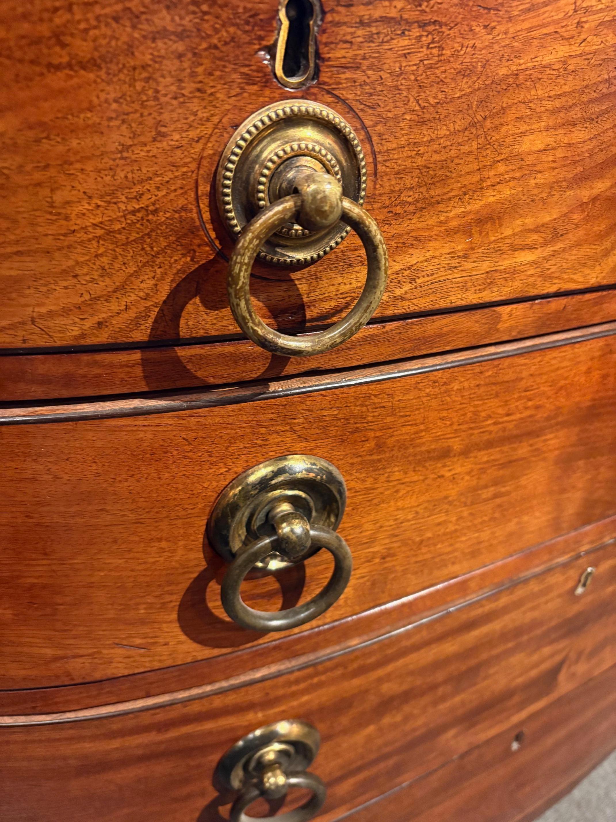 Cassettiera in mogano di epoca georgiana del XVIII secolo in vendita 5
