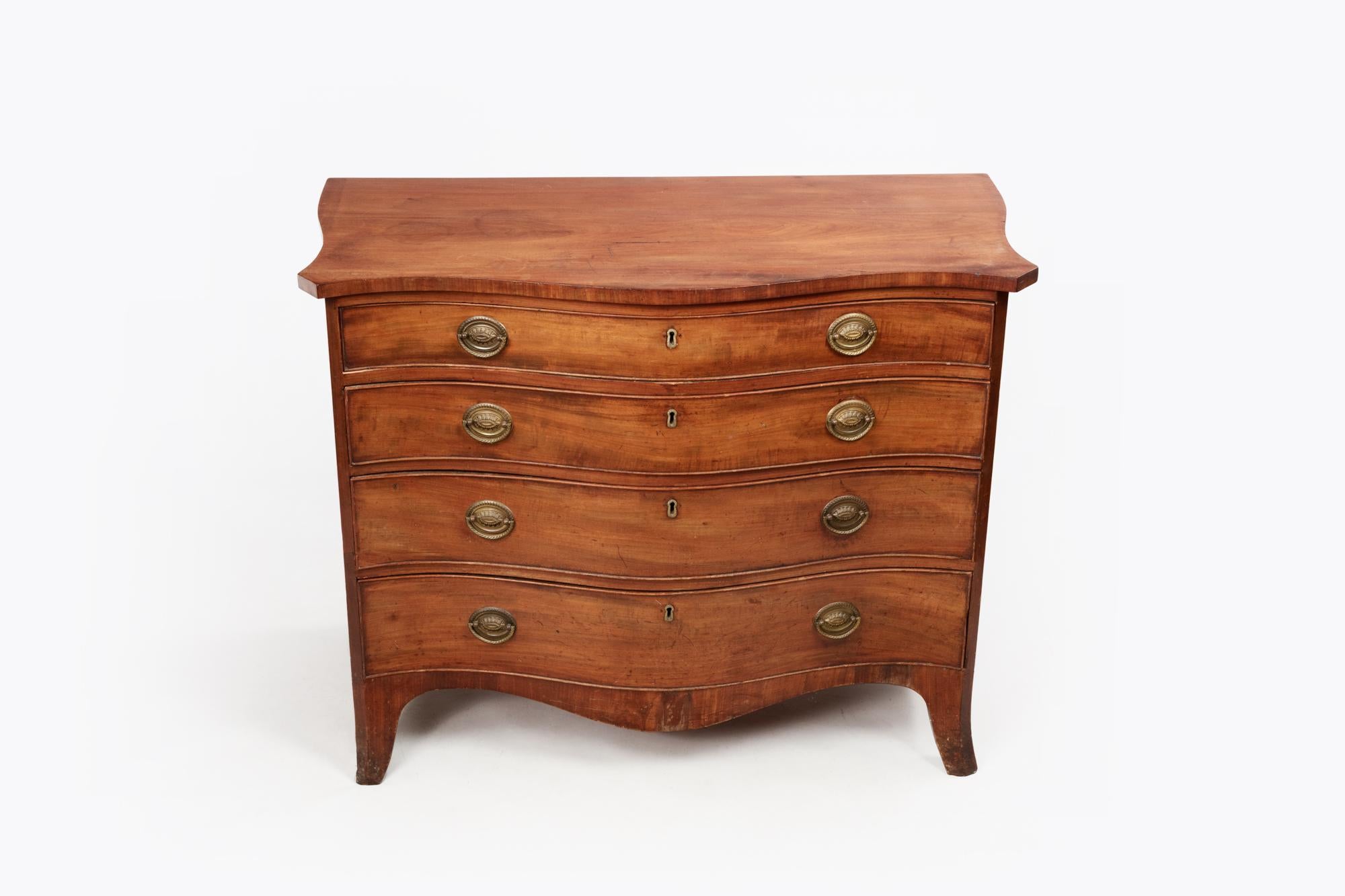 serpentine chest of drawers