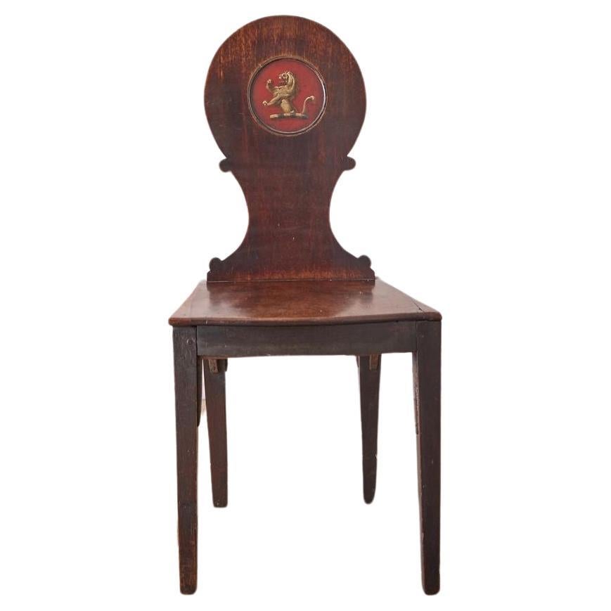 18th century Georgian shield back side chair For Sale