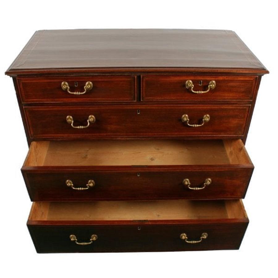 18th Century Georgian 'Snake Wood' Cross Banded Chest In Good Condition For Sale In London, GB