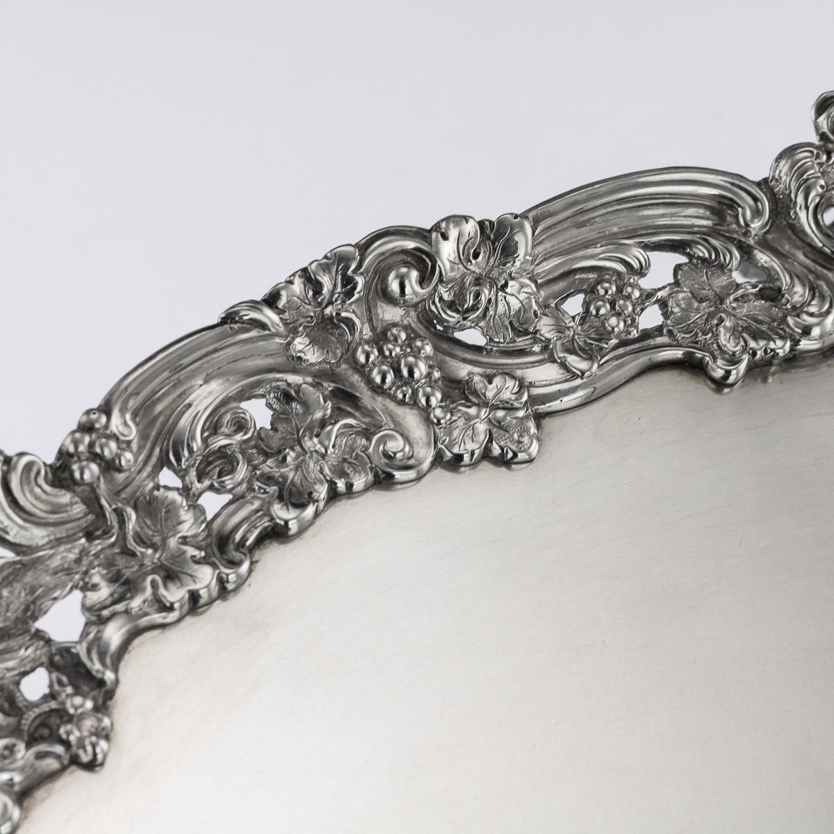 18th Century Georgian Solid Silver Salver Tray, Arthur Annesley, circa 1760 (18. Jahrhundert und früher)