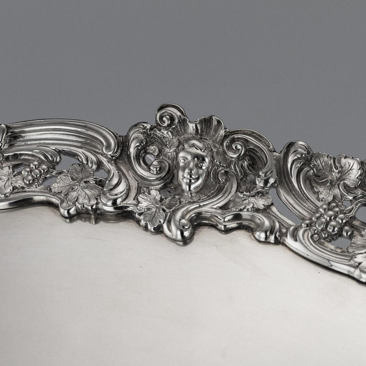 18th Century Georgian Solid Silver Salver Tray, Arthur Annesley, circa 1760 2
