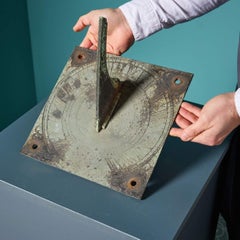 18th Century Georgian Square Bronze Sundial